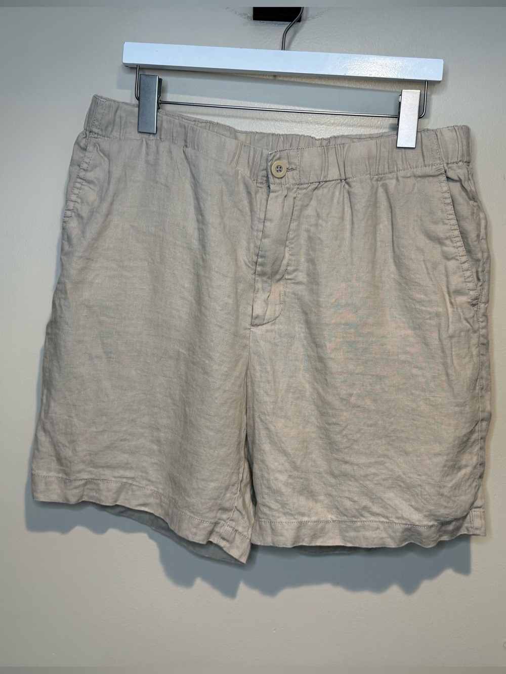 Quince Womens 100% European Linen Shorts - Driftwood